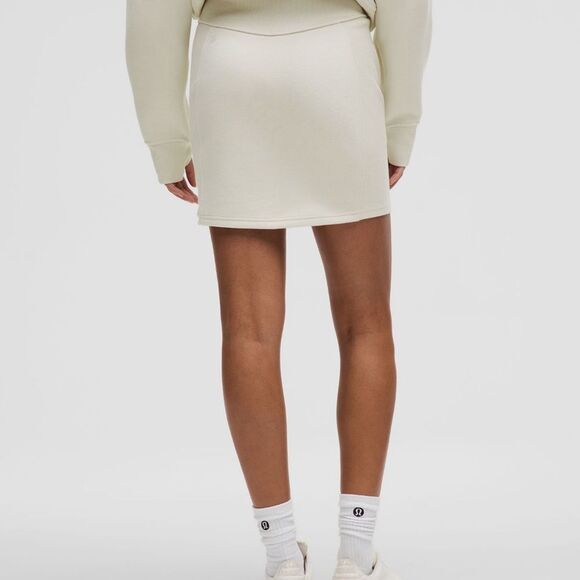 NWT LuLuLemon Scuba High Rise Mini Skirt Bone Extra Large - Picture 12 of 12